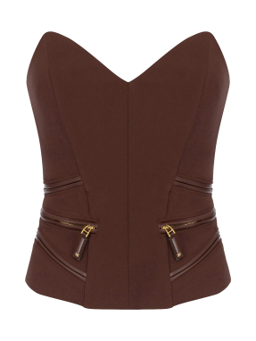 ΓΥΝΑΙΚΕΙΟ ΤΟΠ | Καφέ Σκούρο IT 42