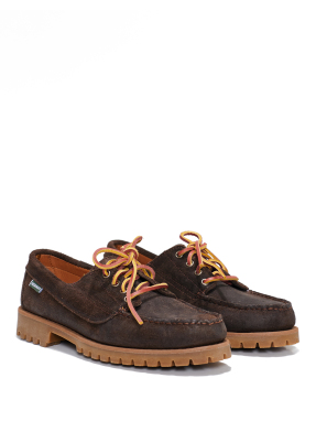 ΑΝΔΡΙΚΑ ΜΟΚΑΣΙΝΙΑ ASKOOK LUG SUEDE WAXED | Καφέ Σκούρο 43.5