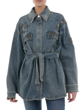 ΓΥΝΑΙΚΕΙΟ DENIM JACKET | Μπλε Σκούρο M