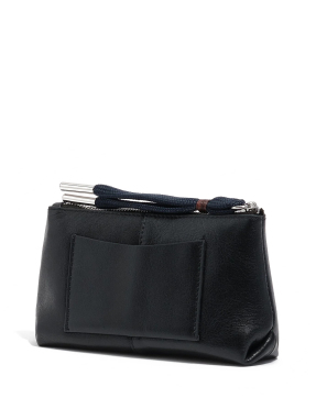 ΓΥΝΑΙΚΕΙΟ ΔΕΡΜΑΤΙΝΟ POUCH | Μαύρο