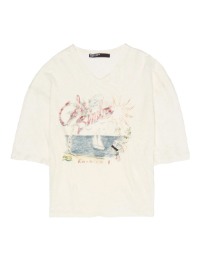ΓΥΝΑΙΚΕΙΟ T-SHIRT | Εκρού XS