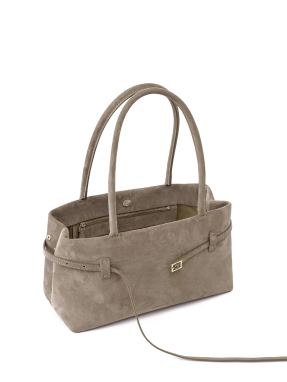 ΓΥΝΑΙΚΕΙΑ SUEDE ΤΣΑΝΤΑ ΩΜΟΥ EAST WEST LE CAMBON | Γκρι