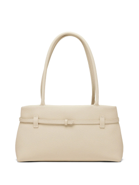 ΓΥΝΑΙΚΕΙΑ ΔΕΡΜΑΤΙΝΗ ΤΣΑΝΤΑ ΩΜΟΥ EAST WEST LE CAMBON | Εκρού