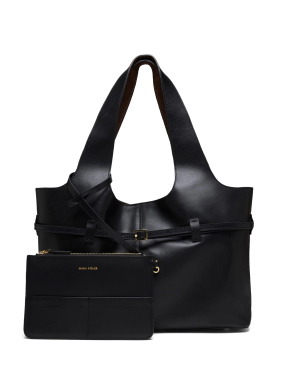 ΓΥΝΑΙΚΕΙΑ ΔΕΡΜΑΤΙΝΗ ΤΣΑΝΤΑ ΩΜΟΥ CAMBON CABAS | Μαύρο