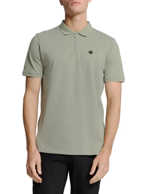 ΑΝΔΡΙΚΗ POLO ZIP ΜΠΛΟΥΖΑ | Γκρι XXL