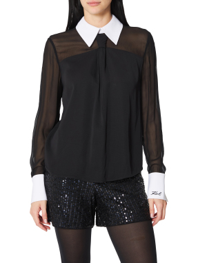 ΓΥΝΑΙΚΕΙΑ ΜΑΚΡΥΜΑΝΙΚΗ ΜΠΛΟΥΖΑ | Μαύρο IT 42