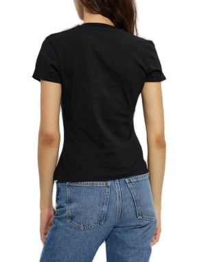 ΓΥΝΑΙΚΕΙΟ T-SHIRT LOGO QUOTE | Μαύρο S