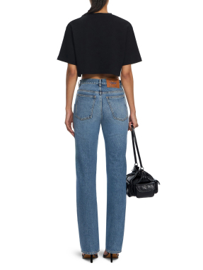 ΓΥΝΑΙΚΕΙΟ T-SHIRT OFF STAMP RIB | Μαύρο XS