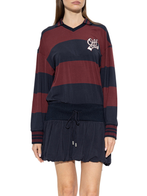 ΜΙΝΙ POLO STRIPED INTERLOCK ΦΟΡΕΜΑ | Ριγέ  S