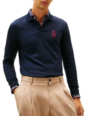 ΑΝΔΡΙΚΗ POLO ΜΑΚΡΥΜΑΝΙΚΗ ΜΠΛΟΥΖΑ | Μπλε Σκούρο M