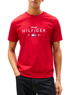 ΑΝΔΡΙΚΟ T-SHIRT ΜΕ ΛΟΓΟΤΥΠΟ | Κόκκινο S