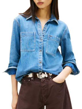 ΓΥΝΑΙΚΕΙΟ DENIM ΠΟΥΚΑΜΙΣΟ | Μπλε XS