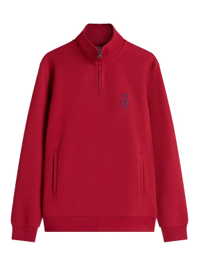 ΑΝΔΡΙΚΟ HALF-ZIP ΠΟΥΛΟΒΕΡ | Κόκκινο ΧL