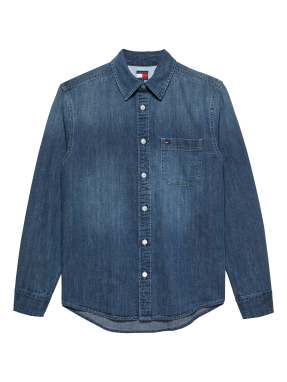 ΑΝΔΡΙΚΟ DENIM ΠΟΥΚΑΜΙΣΟ | Μπλε Σκούρο XL