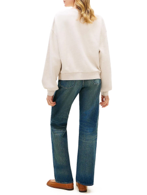 MDRN SCRIPT TERRY SWEATSHIRT | Εκρού S