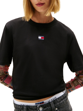 ΓΥΝΑΙΚΕΙΟ T-SHIRT ΜΕ ΛΟΓΟΤΥΠΟ | Μαύρο S