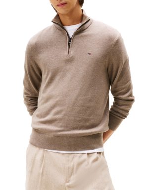 ΑΝΔΡΙΚΟ HALF-ZIP ΠΟΥΛΟΒΕΡ | Γκρι L