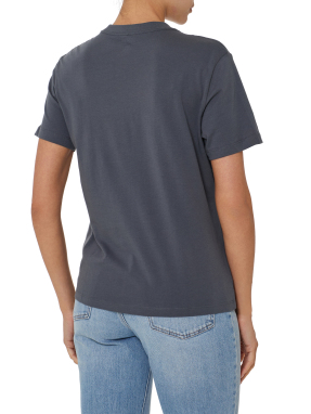 ΓΥΝΑΙΚΕΙΟ T-SHIRT ΜΕ ΛΟΓΟΤΥΠΟ | Γκρι Σκούρο S