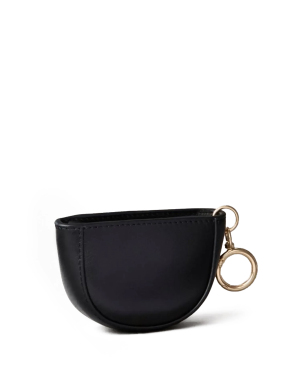 CK EMBOSSED MINI POUCH BAG CHARM | Μαύρο