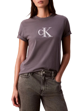 ΓΥΝΑΙΚΕΙΟ T-SHIRT | Γκρι Σκούρο L