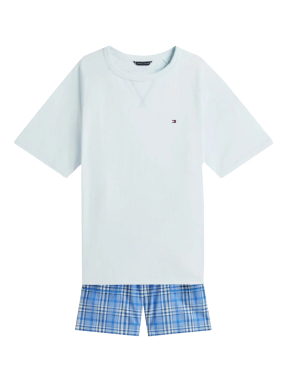 ΑΝΔΡΙΚΟ ΣΕΤ ΠΙΤΖΑΜΕΣ | Μπλε Ανοιχτό XL