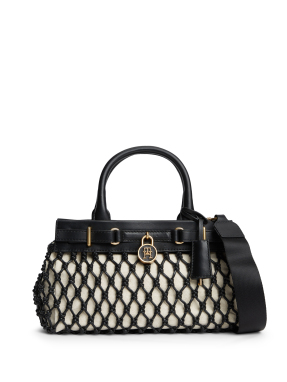 ΓΥΝΑΙΚΕΙΑ ΤΣΑΝΤΑ AMERICAN ICON MINI TOTE MACRAME | Μαύρο