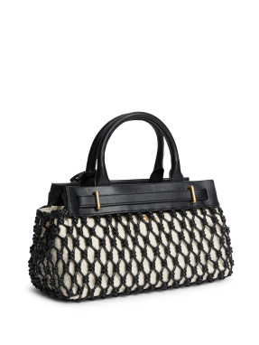 ΓΥΝΑΙΚΕΙΑ ΤΣΑΝΤΑ AMERICAN ICON MINI TOTE MACRAME | Μαύρο