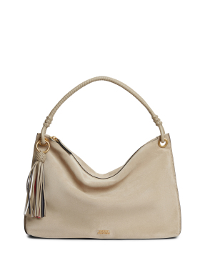 TH STATEMENT LEATHER BAG SUEDE | Μπεζ