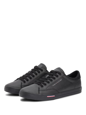 ΑΝΔΡΙΚΑ ΔΕΡΜΑΤΙΝΑ SNEAKERS | Μαύρο 44
