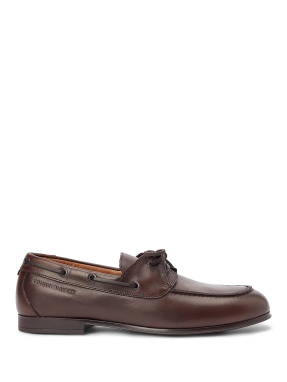 ΑΝΔΡΙΚΑ ΔΕΡΜΑΤΙΝΑ BOAT SHOES | Καφέ 44