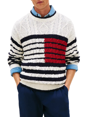 ΑΝΔΡΙΚΟ ΠΛΕΚΤΟ ΠΟΥΛΟΒΕΡ | Ριγέ  L