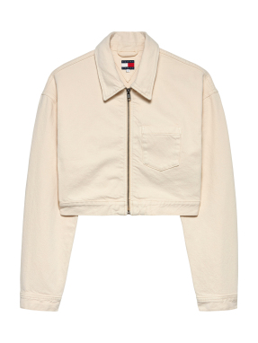 ΓΥΝΑΙΚΕΙΟ DENIM CROPPED JACKET | Μπεζ S