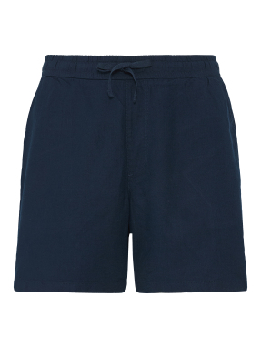 ΑΝΔΡΙΚΟ ΛΙΝΟ ΣΟΡΤΣ | Μπλε Σκούρο M