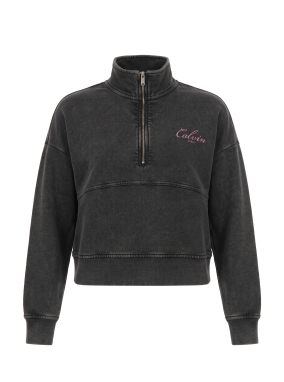 ΓΥΝΑΙΚΕΙΟ HALF-ZIP ΦΟΥΤΕΡ | Μαύρο XS