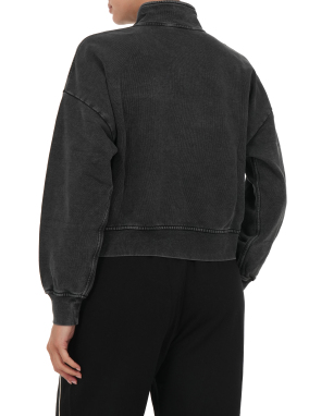 ΓΥΝΑΙΚΕΙΟ HALF-ZIP ΦΟΥΤΕΡ | Μαύρο XS