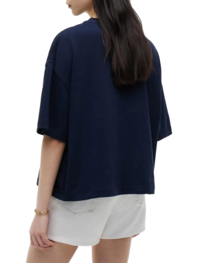 ΓΥΝΑΙΚΕΙΟ OVERSIZED T-SHIRT | Μπλε Σκούρο S