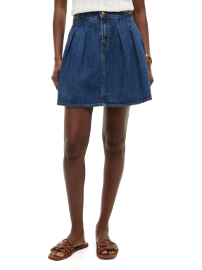 ΜΙΝΙ DENIM ΦΟΥΣΤΑ | Μπλε Σκούρο S