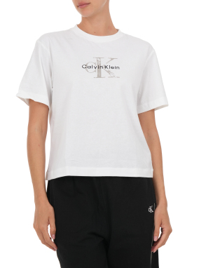 ΓΥΝΑΙΚΕΙΟ T-SHIRT ΜΕ ΛΟΓΟΤΥΠΟ | Λευκό S