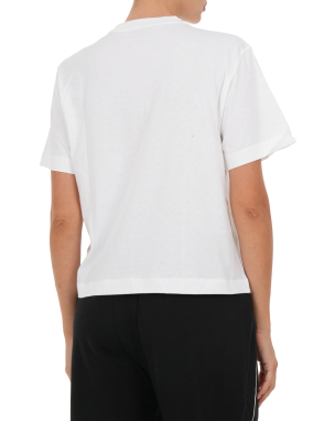 ΓΥΝΑΙΚΕΙΟ T-SHIRT ΜΕ ΛΟΓΟΤΥΠΟ | Λευκό S