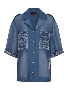 ΓΥΝΑΙΚΕΙΟ ΚΟΝΤΟΜΑΝΙΚΟ ΠΟΥΚΑΜΙΣΟ | Μπλε S