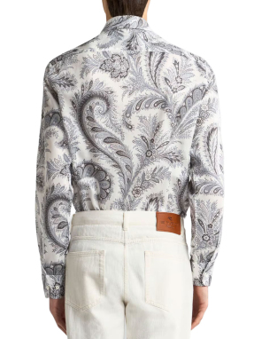 ΑΝΔΡΙΚΟ FLORAL ΠΟΥΚΑΜΙΣΟ | Λευκό EU 40