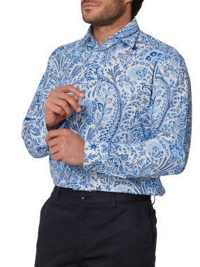 ROMA 8 P.C. SHIRT X0800-PRINT ON WHITE B | Μπλε EU 41