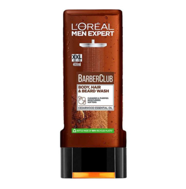 BARBER CLUB SHOWER GEL ENRICHED WITH CEDARWOOD ESSENTIAL OIL XXL SIZE | 400ml