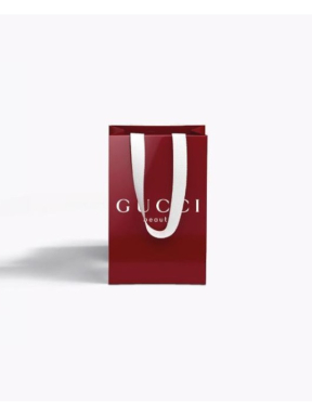 GUCCI MINI RED SHOPPING BAG