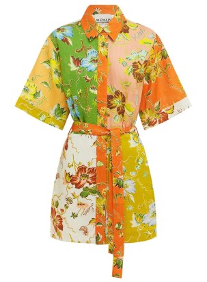 ALÉMAIS HOTEL LAMU SPLICED MINI DRESS