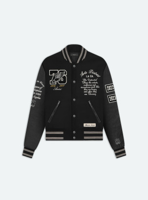 AMIRI VARSITY LOGO BOMBER JACKET