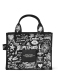 ΓΥΝΑΙΚΕΙΑ ΤΣΝΤΑ ΧΕΙΡΟΣ THE PUNK SCRIBBLE CANVAS SMALL TOTE BAG 1