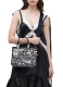 ΓΥΝΑΙΚΕΙΑ ΤΣΝΤΑ ΧΕΙΡΟΣ THE PUNK SCRIBBLE CANVAS SMALL TOTE BAG 3