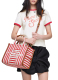 ΓΥΝΑΙΚΕΙΑ ΤΣΑΝΤΑ ΧΕΙΡΟΣ THE STRIPE CANVAS MEDIUM TOTE BAG 3