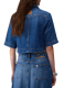 ΓΥΝΑΙΚΕΙΟ CROPPED DENIM ΠΟΥΚΑΜΙΣΟ 2